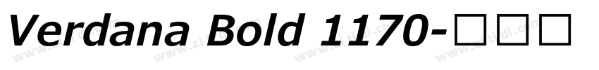 Verdana Bold 1170字体转换